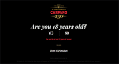 Desktop Screenshot of carpano.com