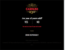Tablet Screenshot of carpano.com